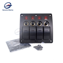 Genuine marine 12 volt off road yahama racing switch panel with circuit breakers utv main switch panel